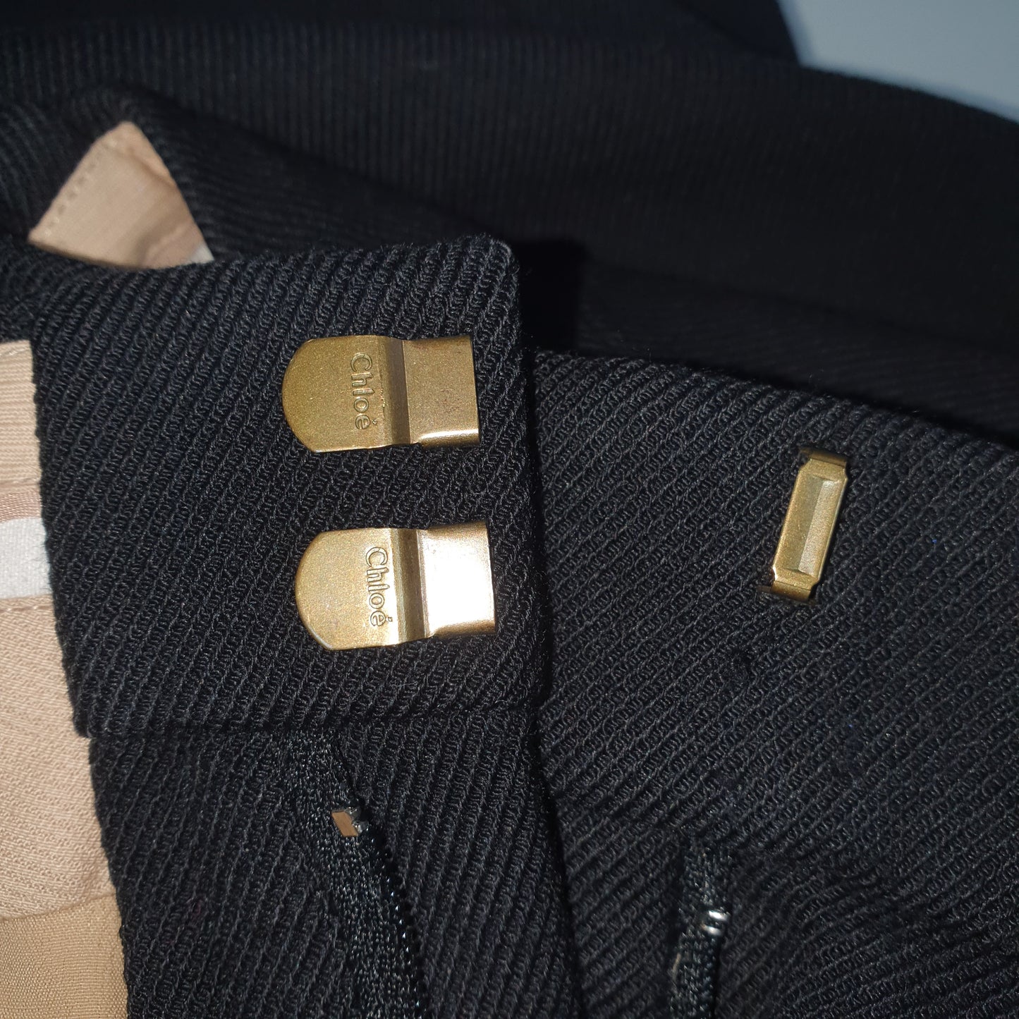 Chloe Black Wool Business Pants (D34 / FR36)