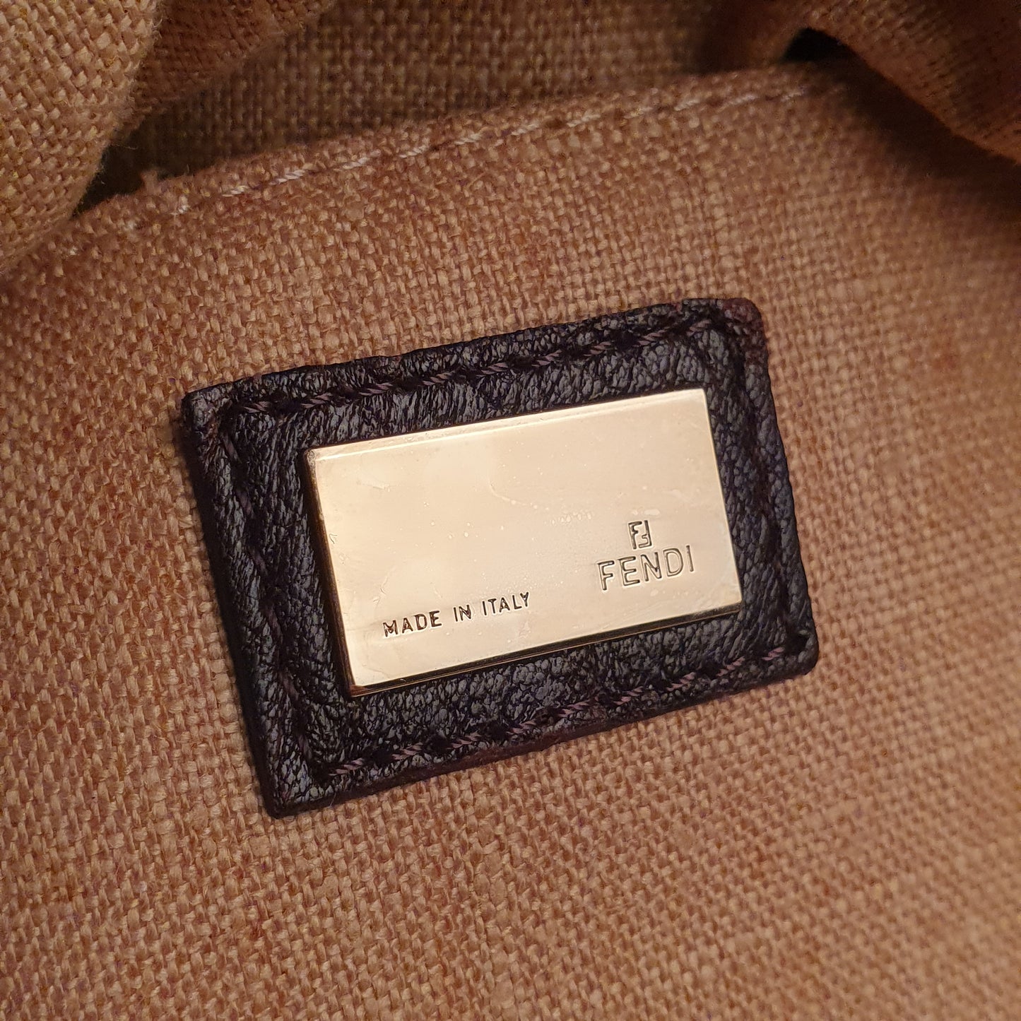 Fendi FF Monogram Tobacco Zucca Handbag