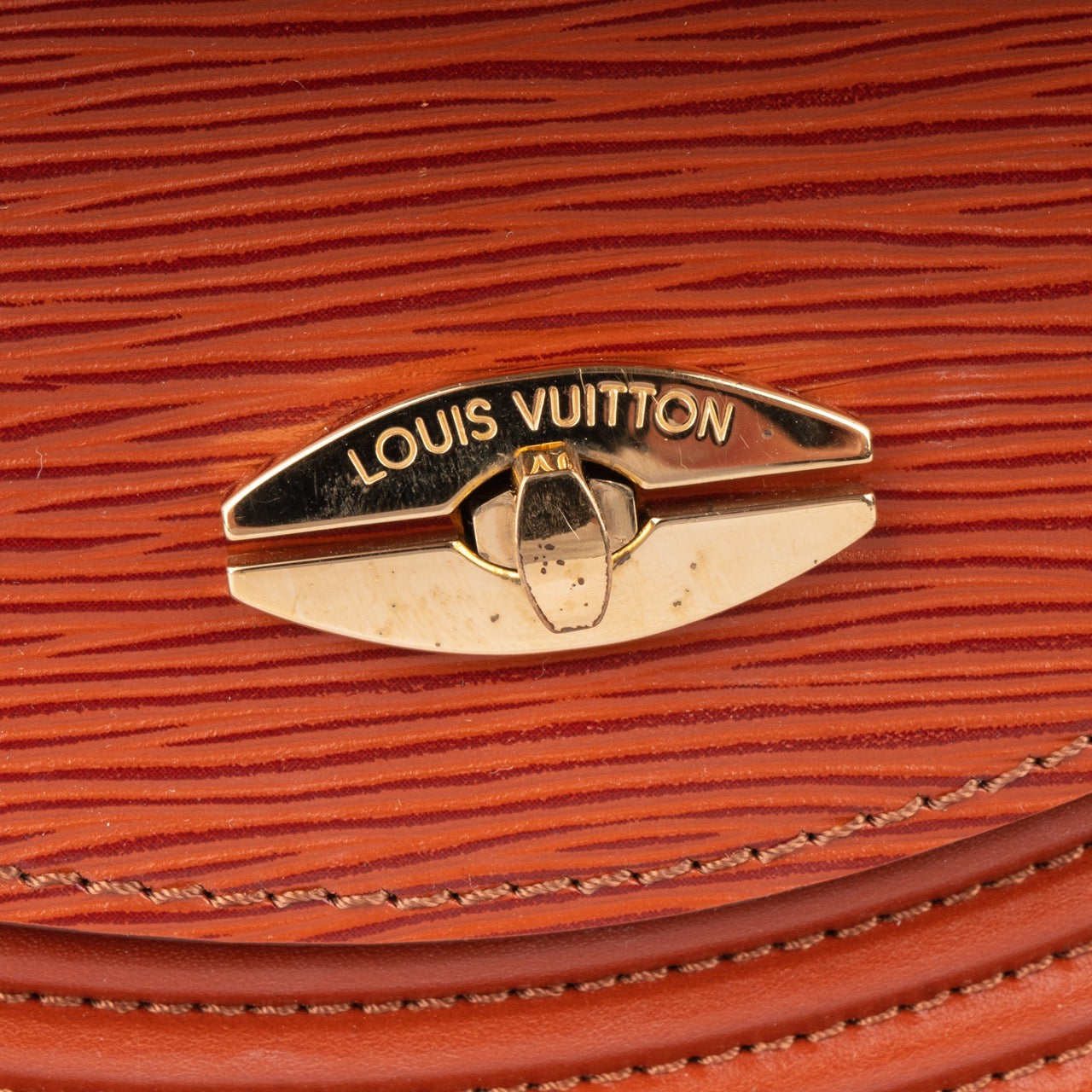 Louis Vuitton Cognac Epi Leather Tilsit Two Way Bag