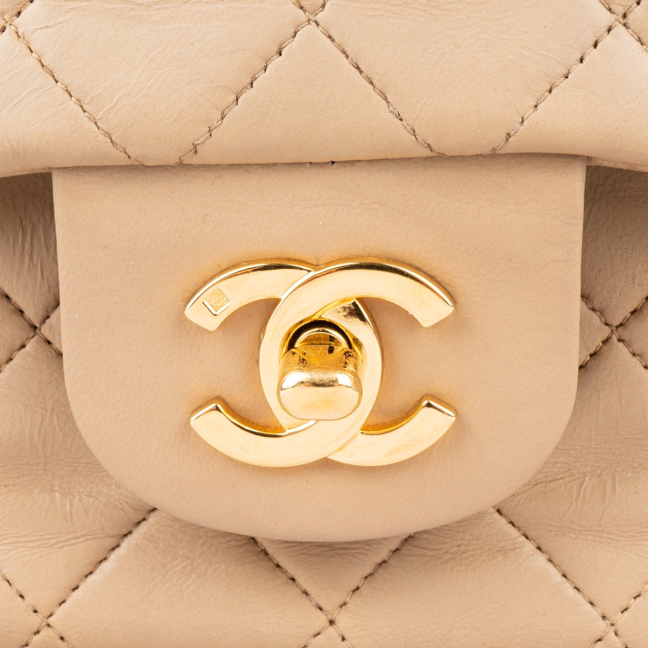 Chanel Quilted Lambskin 24K Gold Double Flap Bag