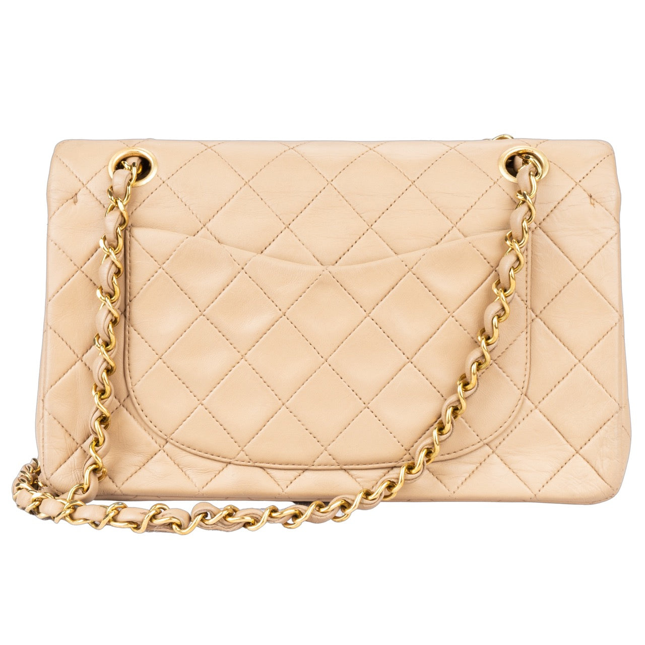 Chanel Quilted Lambskin 24K Gold Double Flap Bag