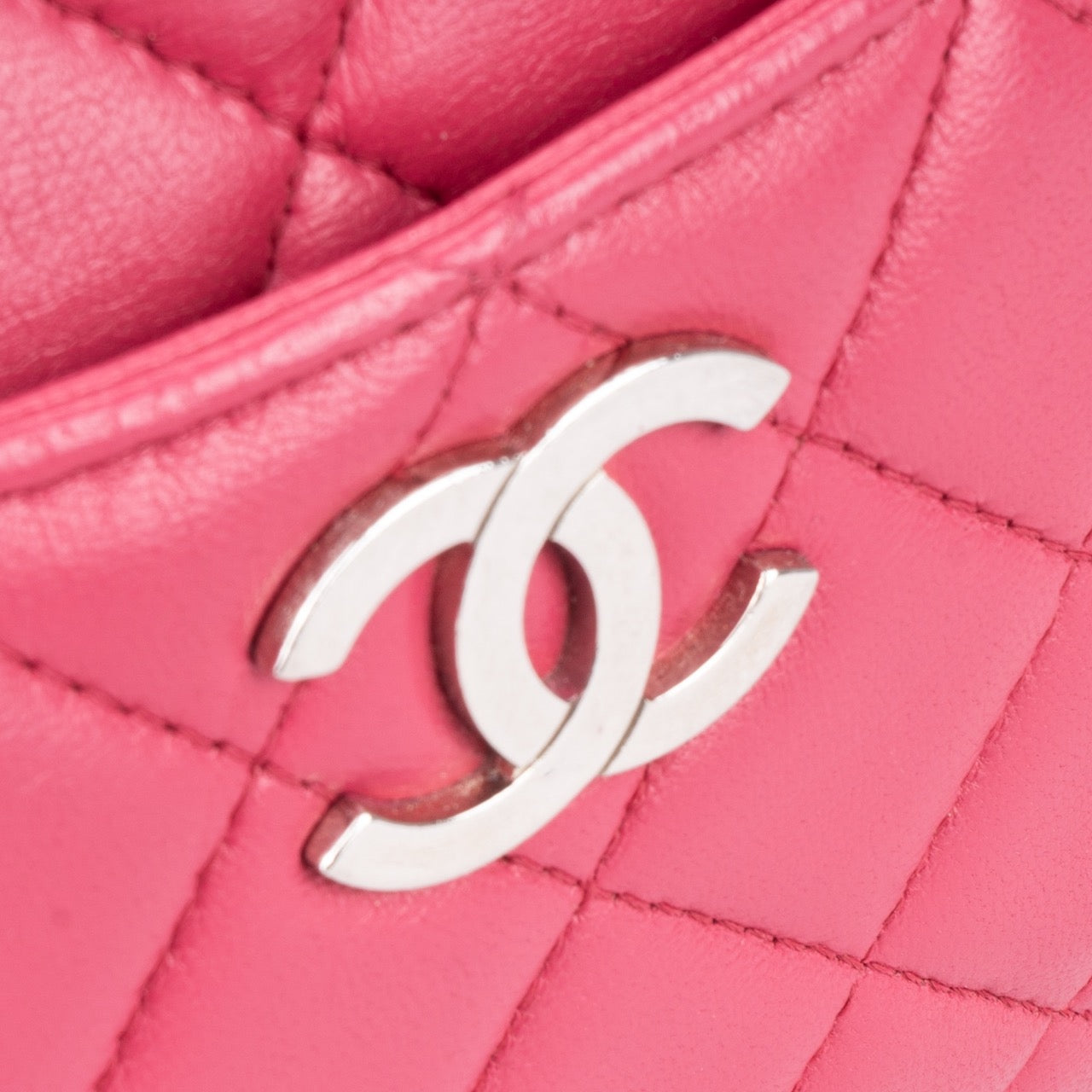 Chanel Quilted Lambskin Silver Hardware Camera Bag 2019
