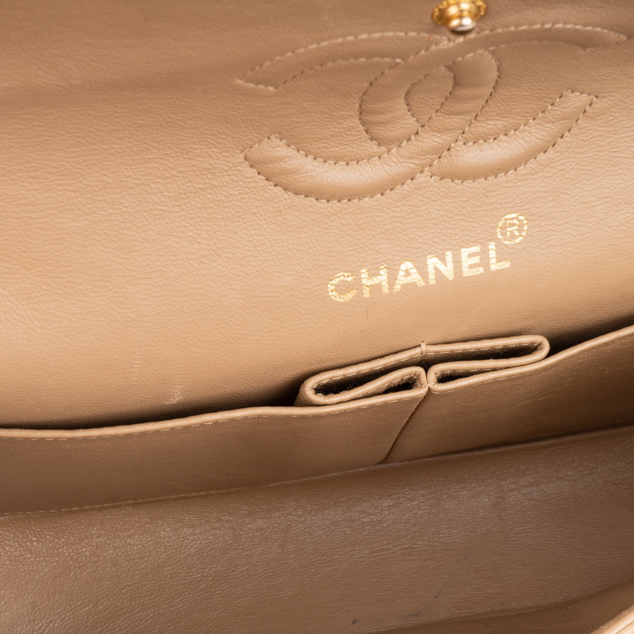 Chanel Quilted Lambskin 24K Gold Double Flap Bag