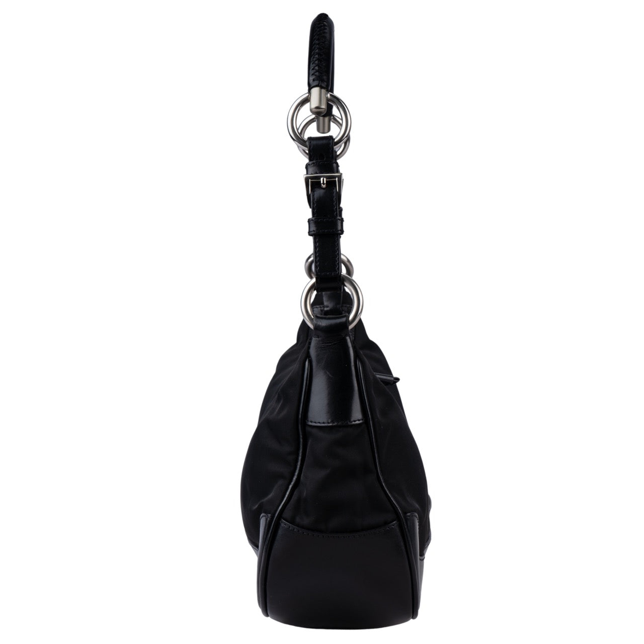 Prada Nylon Black Hobo Handbag