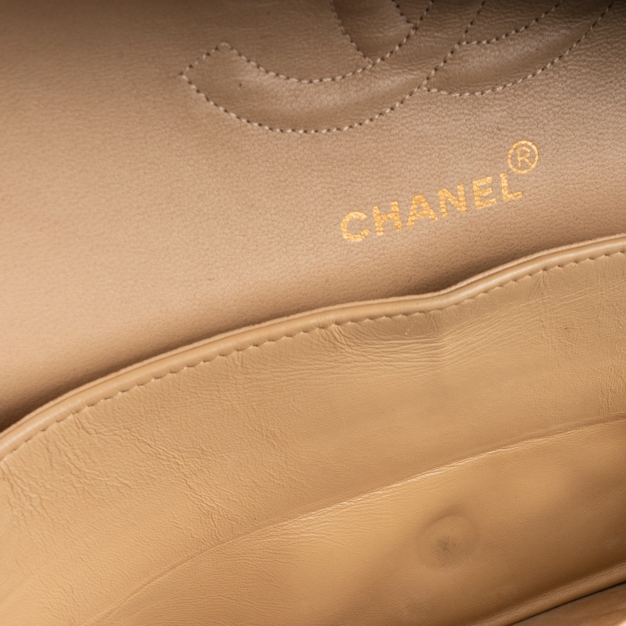 Chanel Quilted Lambskin 24K Gold Double Flap Bag