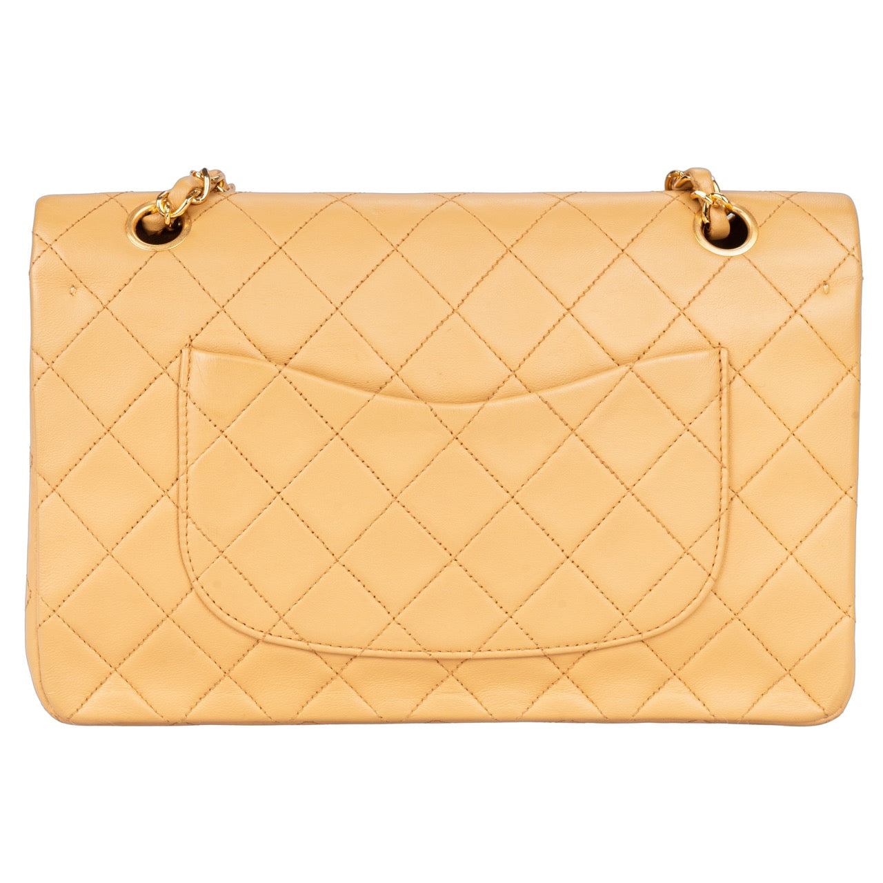 Chanel Quilted Lambskin Double Flap Bag Medium