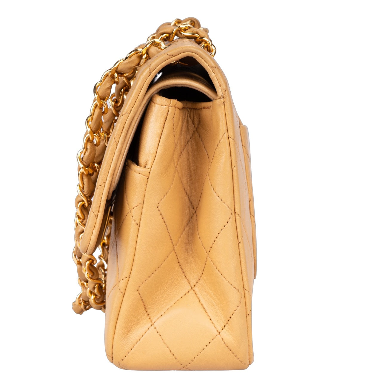 Chanel Quilted Lambskin Double Flap Bag Medium