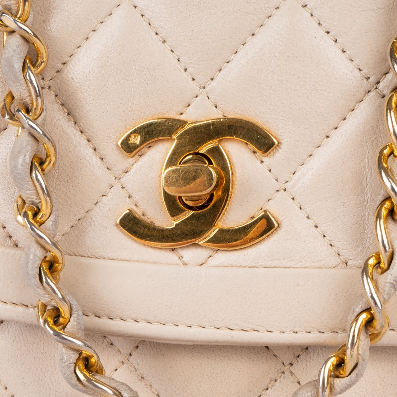 Chanel Quilted Lambskin 24K Gold Single Flap Bag