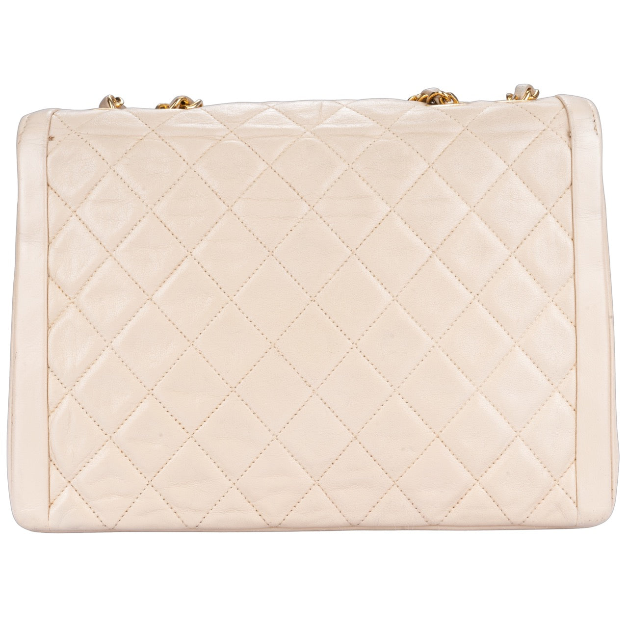 Chanel Quilted Lambskin 24K Gold Single Flap Bag