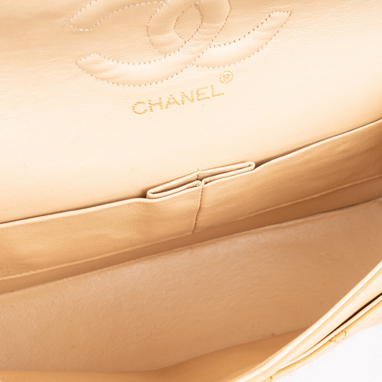 Chanel Quilted Lambskin Double Flap Bag Medium