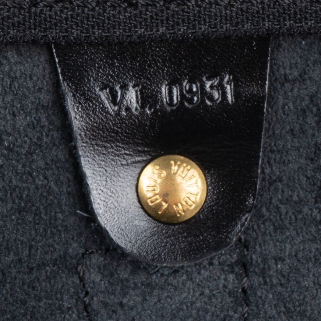 Louis Vuitton Noir Epi Leather Keepall 45
