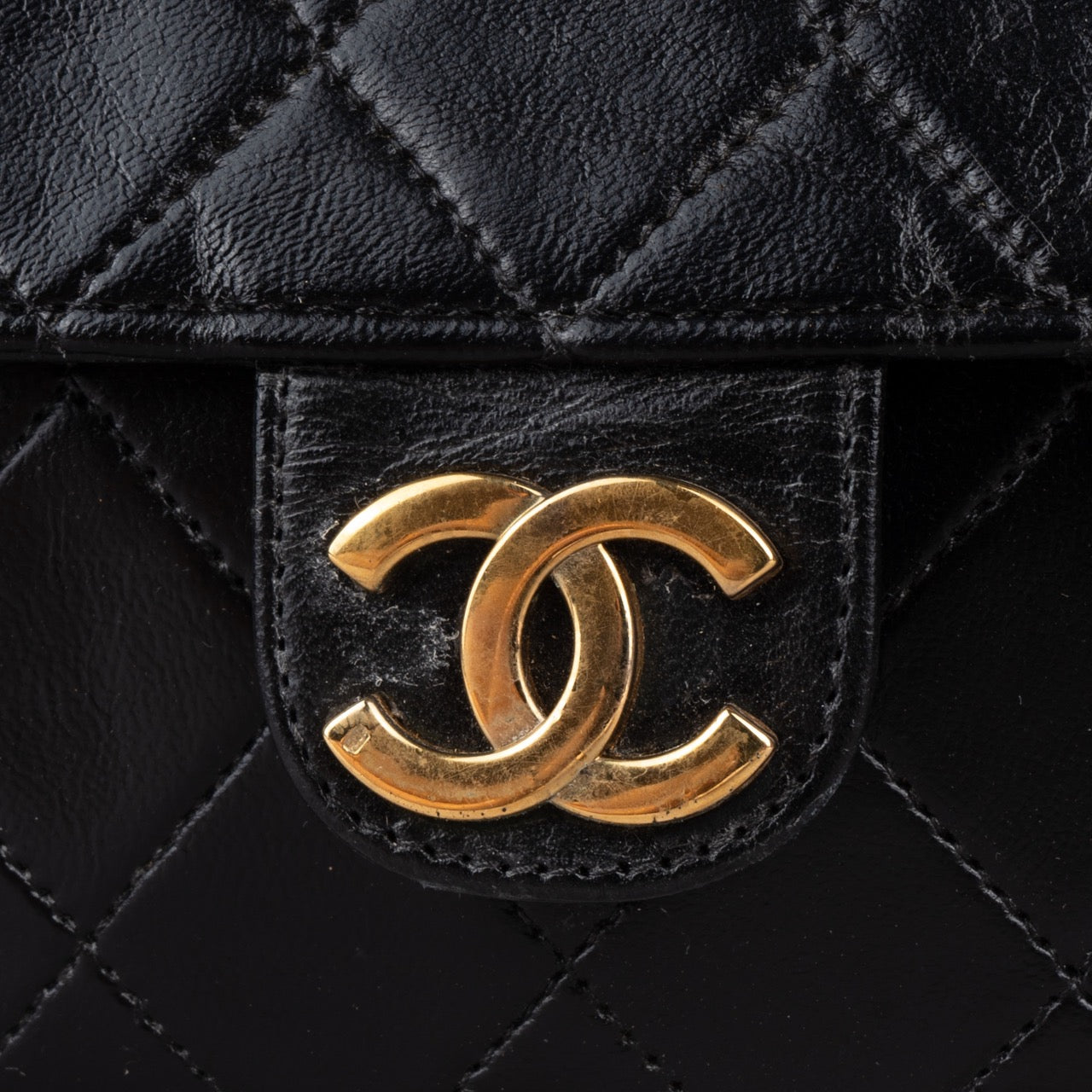 Chanel Quilted Lambskin 24K Gold Single Flap Bag