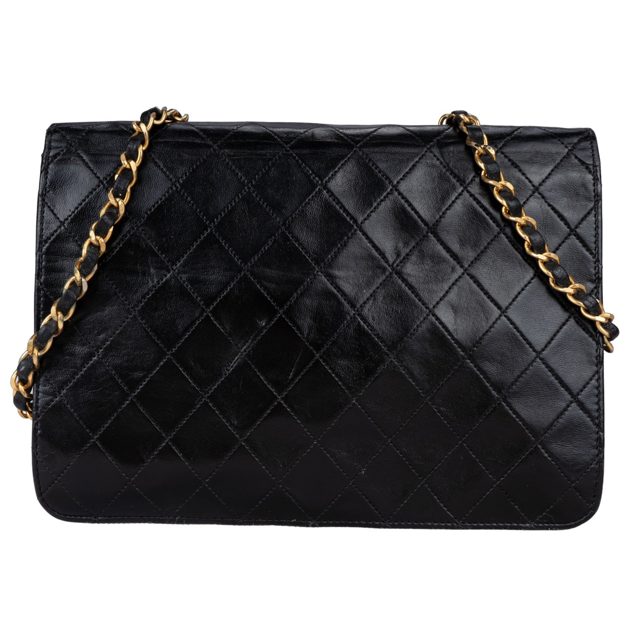 Chanel Quilted Lambskin 24K Gold Single Flap Bag