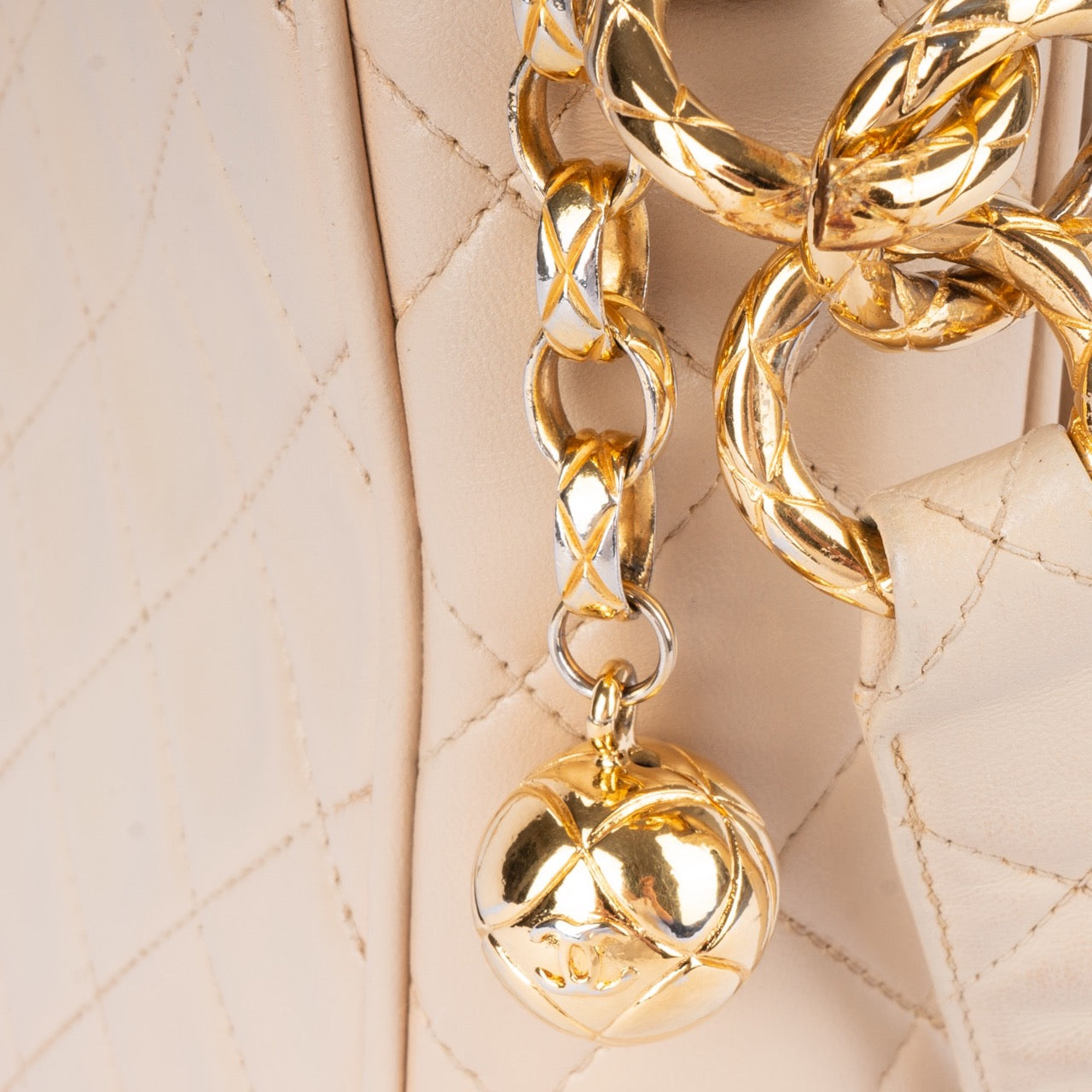 Chanel Quilted Lambskin 24K Gold Crossbody Bag