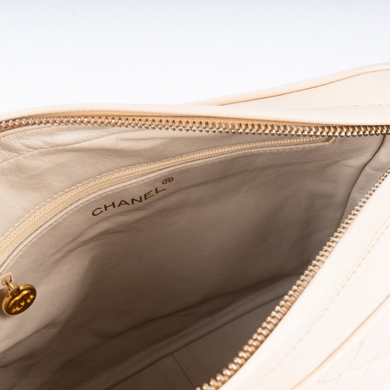 Chanel Quilted Lambskin 24K Gold Crossbody Bag