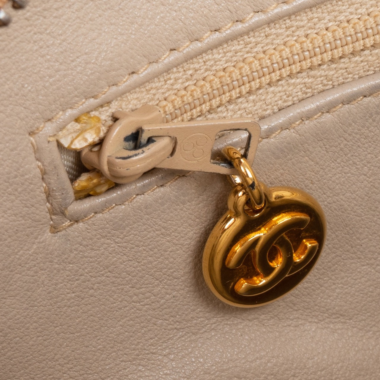 Chanel Quilted Lambskin 24K Gold Crossbody Bag