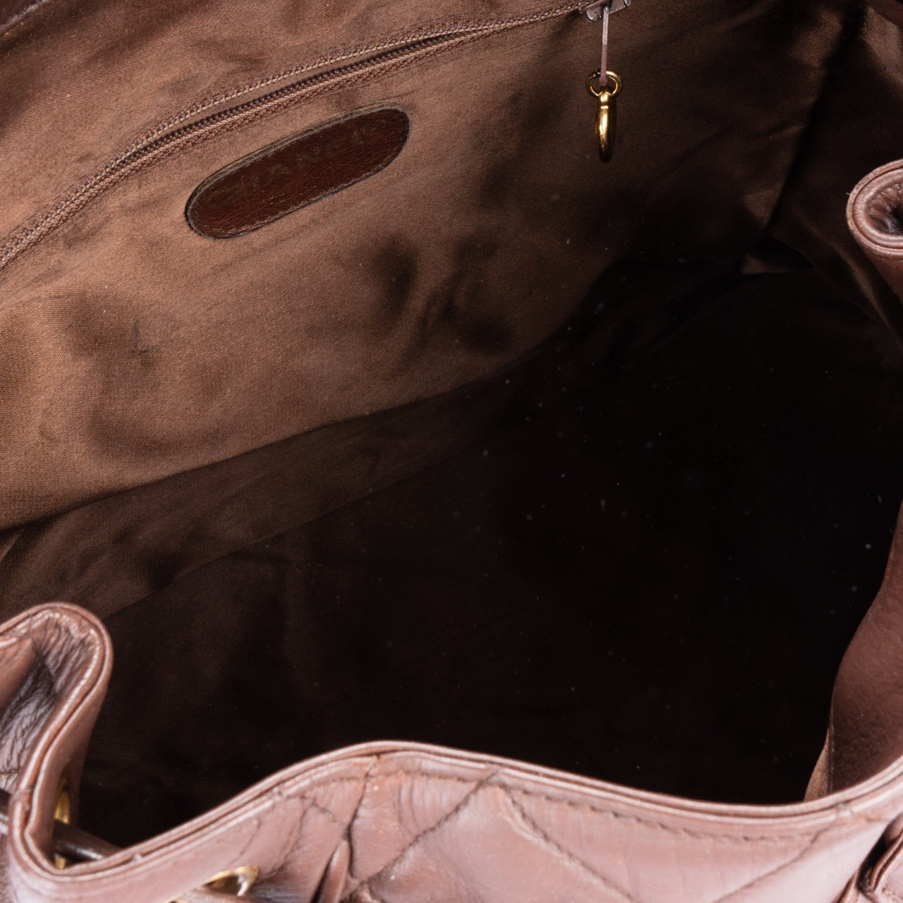 Chanel Quilted Lambskin 24K Gold Backpack