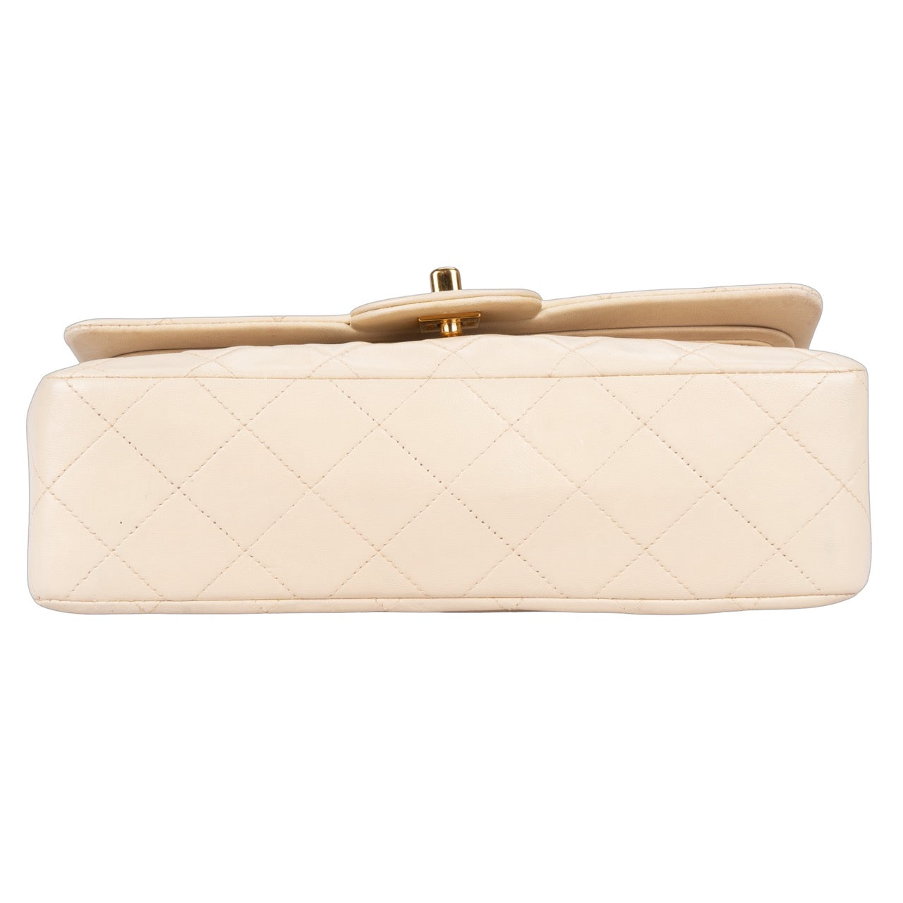 Chanel Quilted Lambskin 24K Gold Double Flap Bag