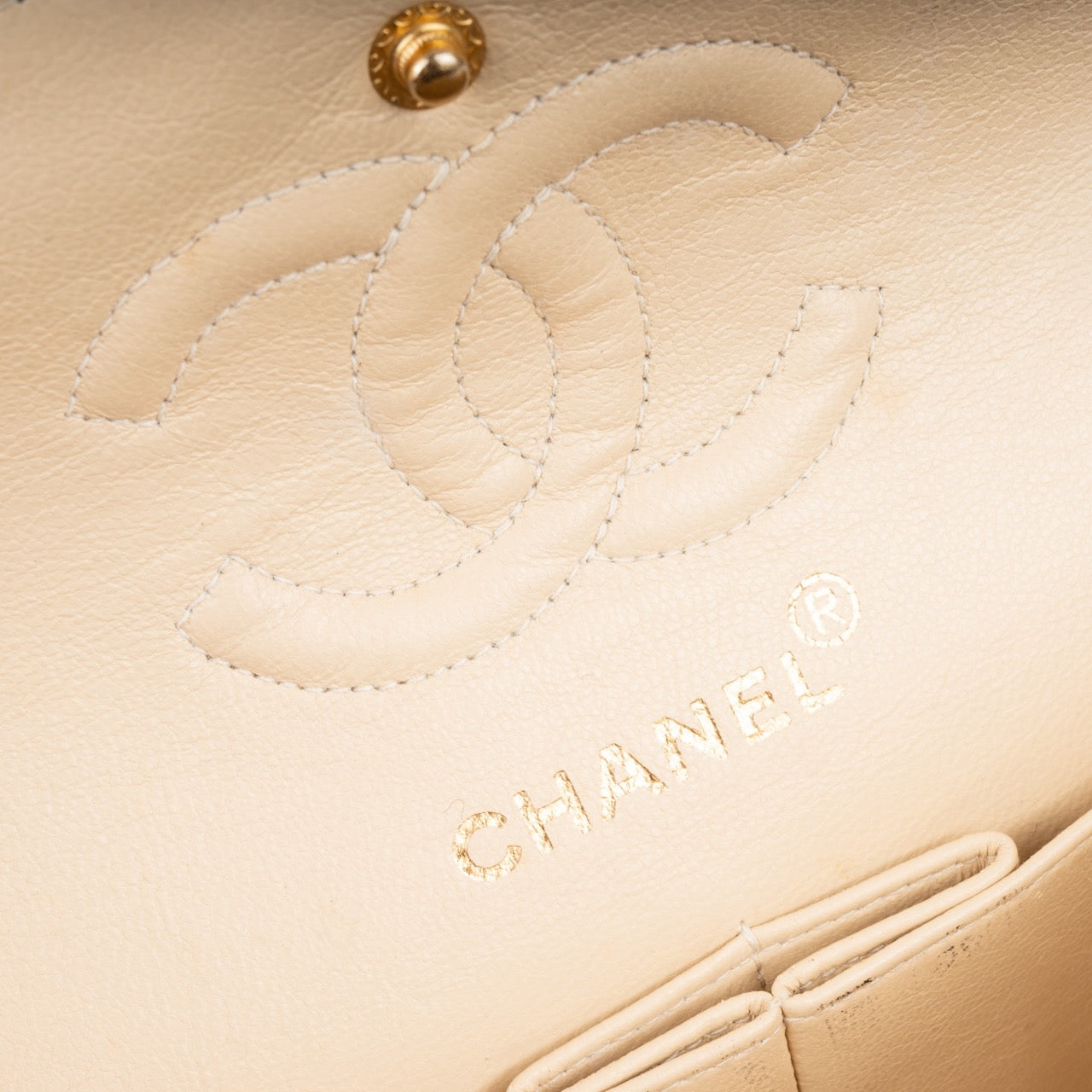Chanel Quilted Lambskin 24K Gold Double Flap Bag