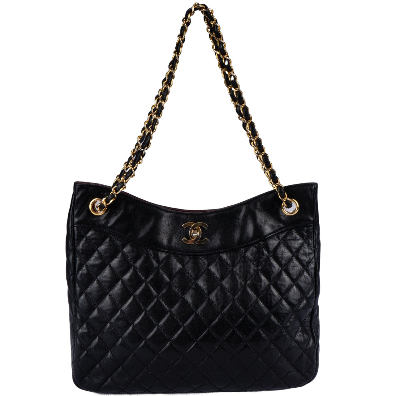 Chanel Lambskin 24K Gold Tote Bag