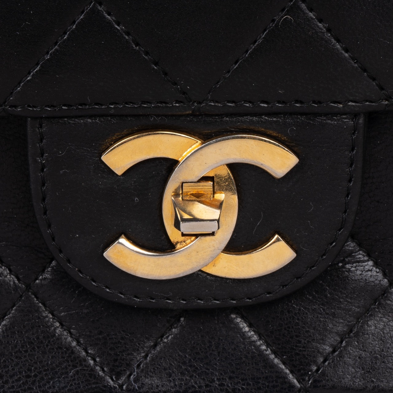Chanel Quilted Lambskin 24K Gold Double Flap Bag