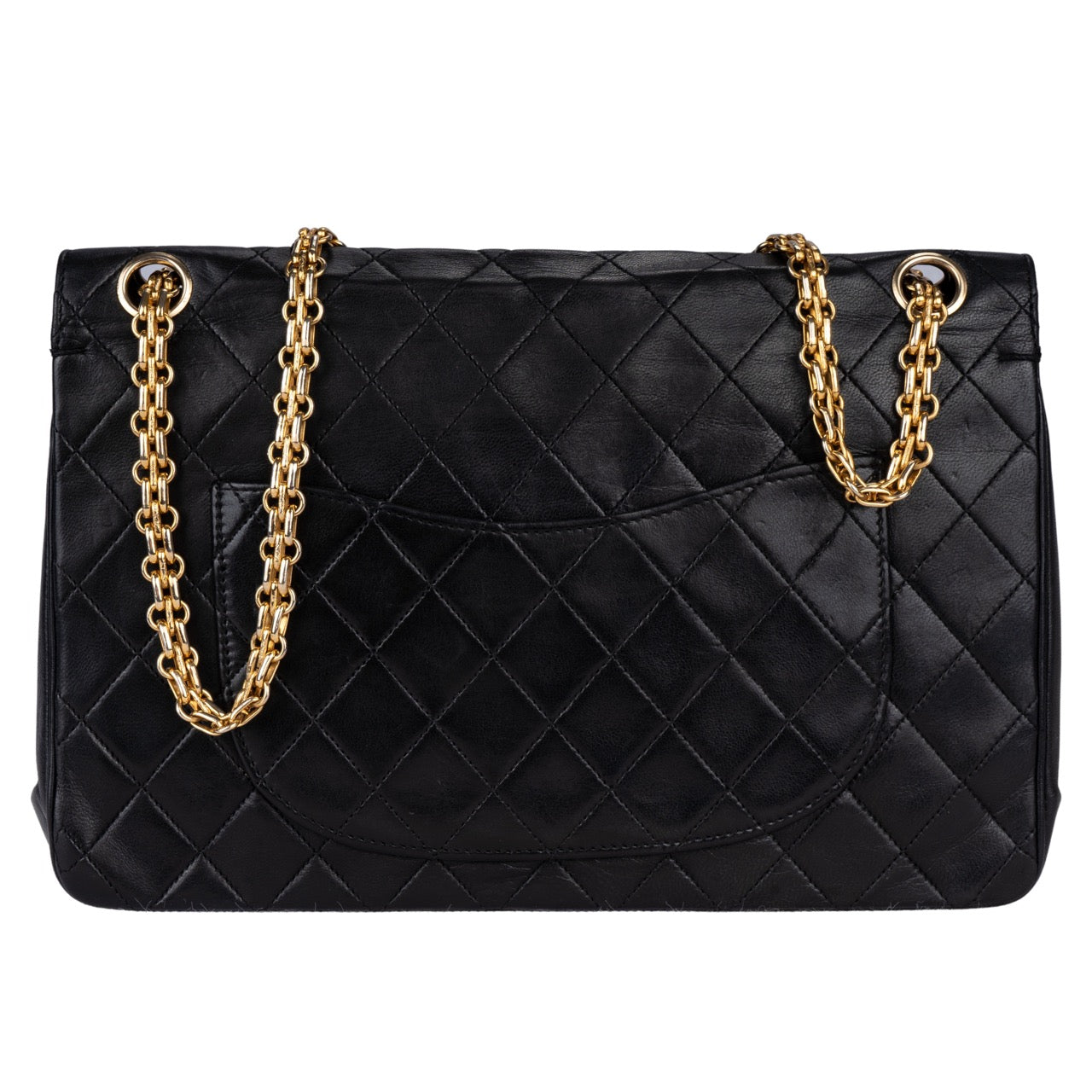 Chanel Quilted Lambskin 24K Gold Double Flap Bag