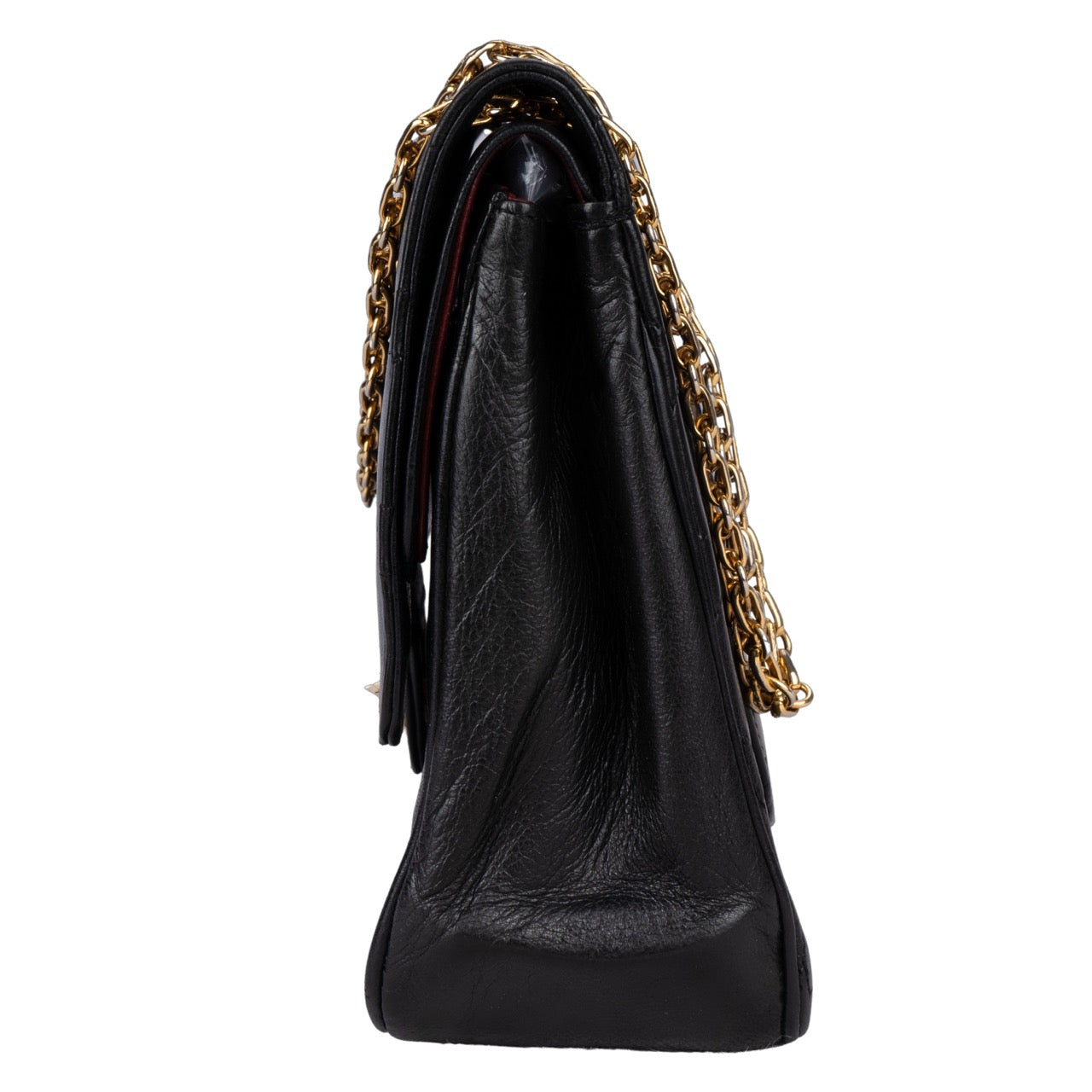 Chanel Quilted Lambskin 24K Gold Double Flap Bag