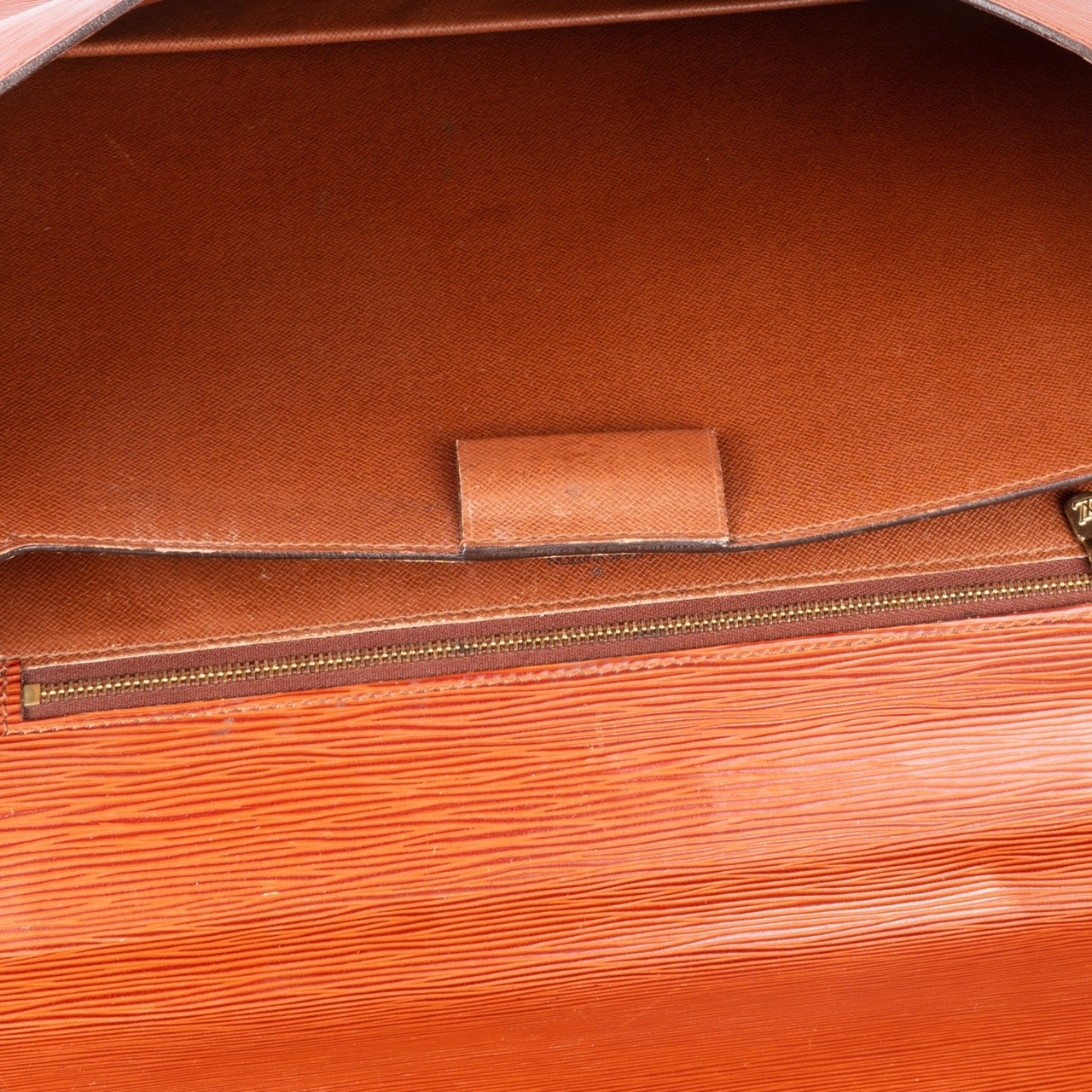 Louis Vuitton Cognac Epi Leather Serviette Business Bag