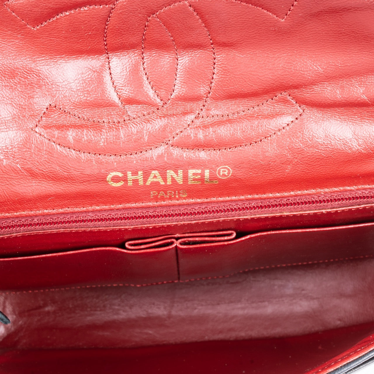 Chanel Quilted Lambskin 24K Bicolor Double Flap Small Crossbody Bag