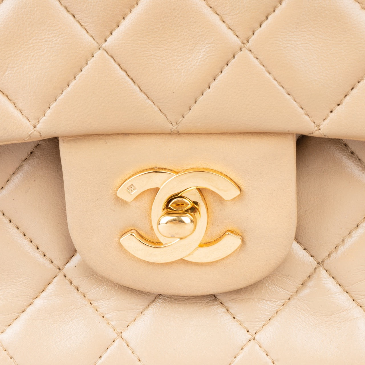 Chanel Quilted Lambskin 24K Gold Double Flap Bag Medium