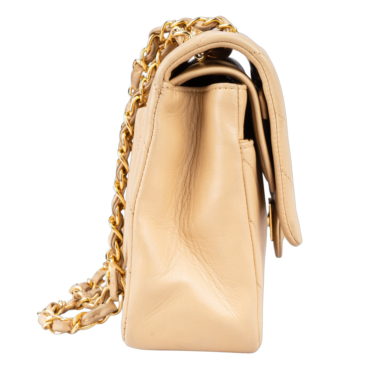 Chanel Chevron Lambskin Double Flap Bag Medium