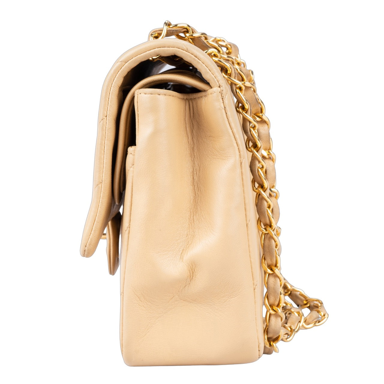 Chanel Chevron Lambskin Double Flap Bag Medium
