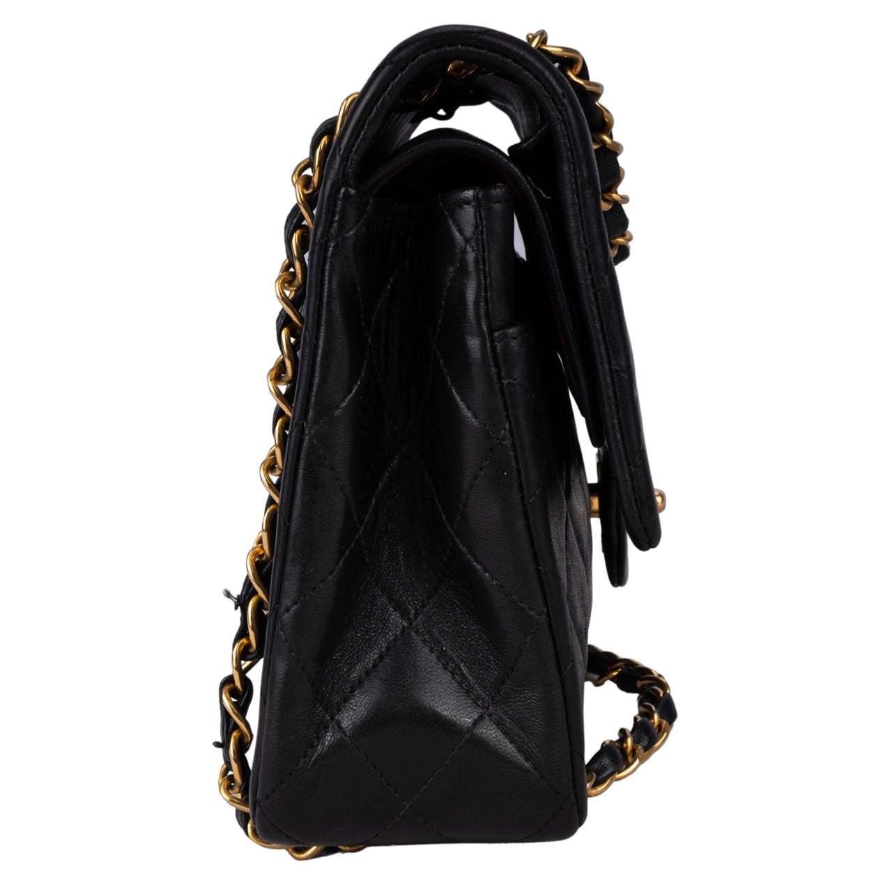 Chanel Quilted Lambskin 24K Gold Double Flap Bag