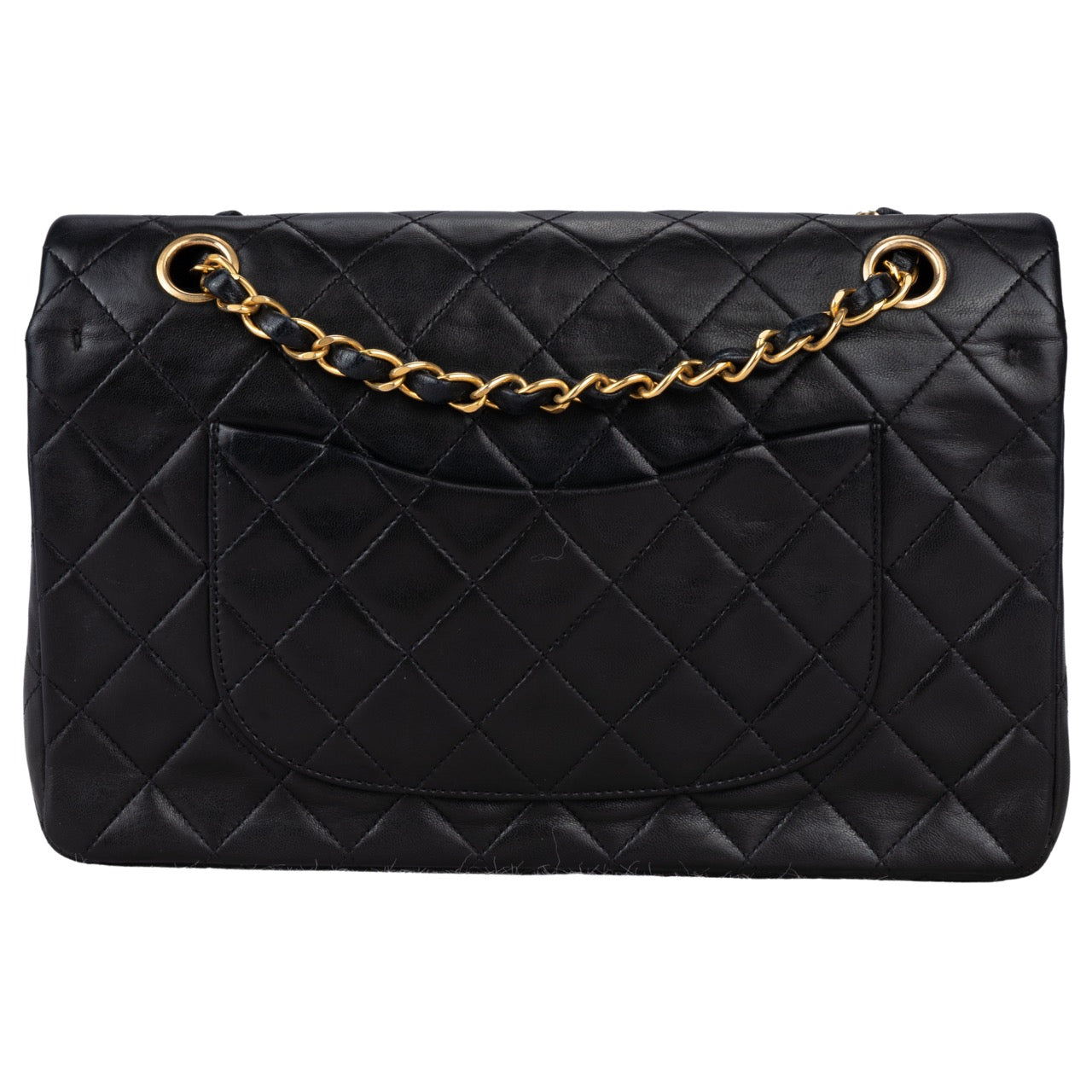 Chanel Quilted Lambskin 24K Gold Double Flap Bag