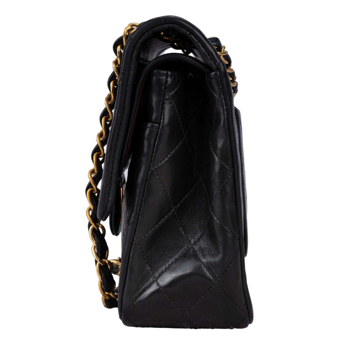 Chanel Quilted Lambskin 24K Gold Double Flap Bag