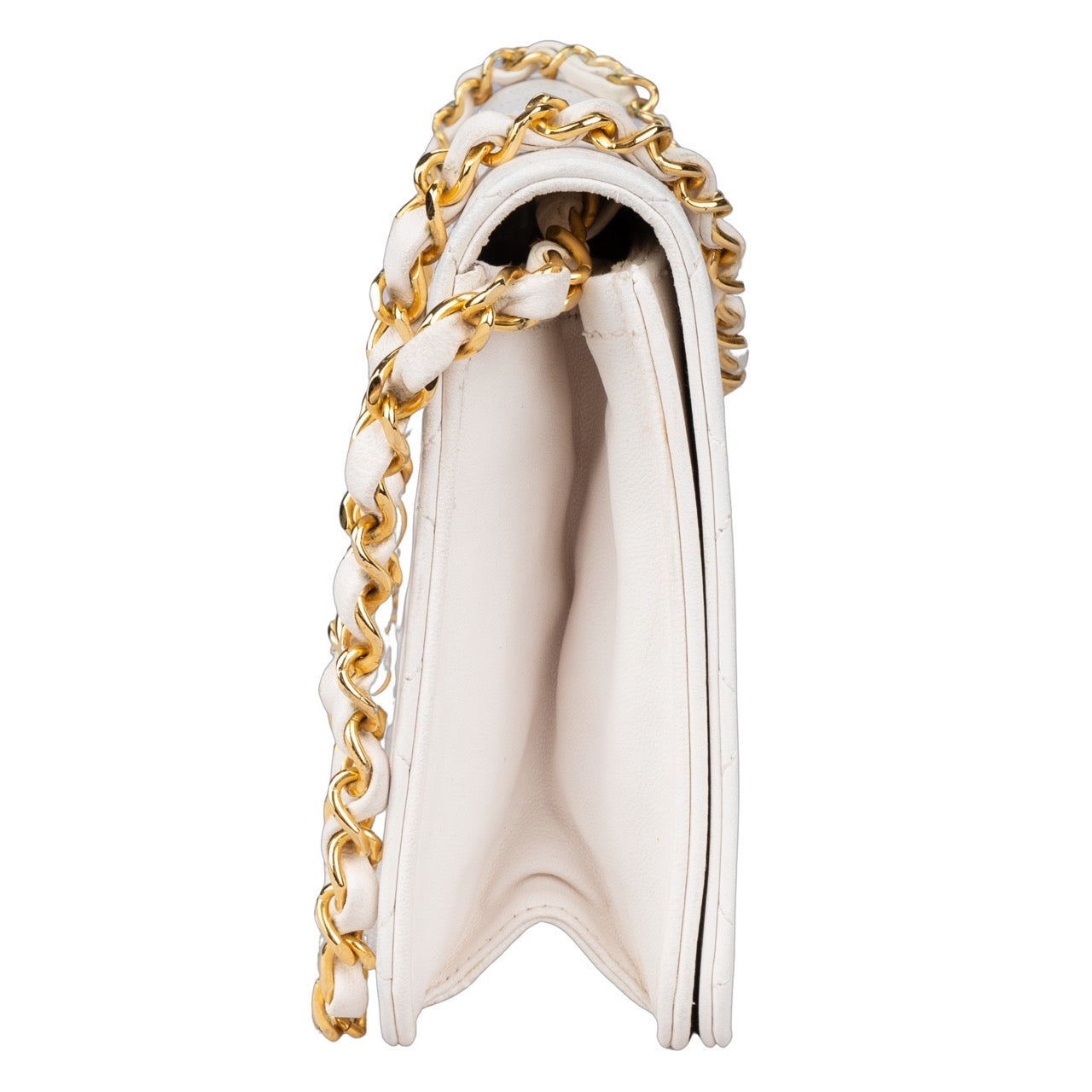 Chanel Quilted Lambskin 24K Gold Single Flap Bag