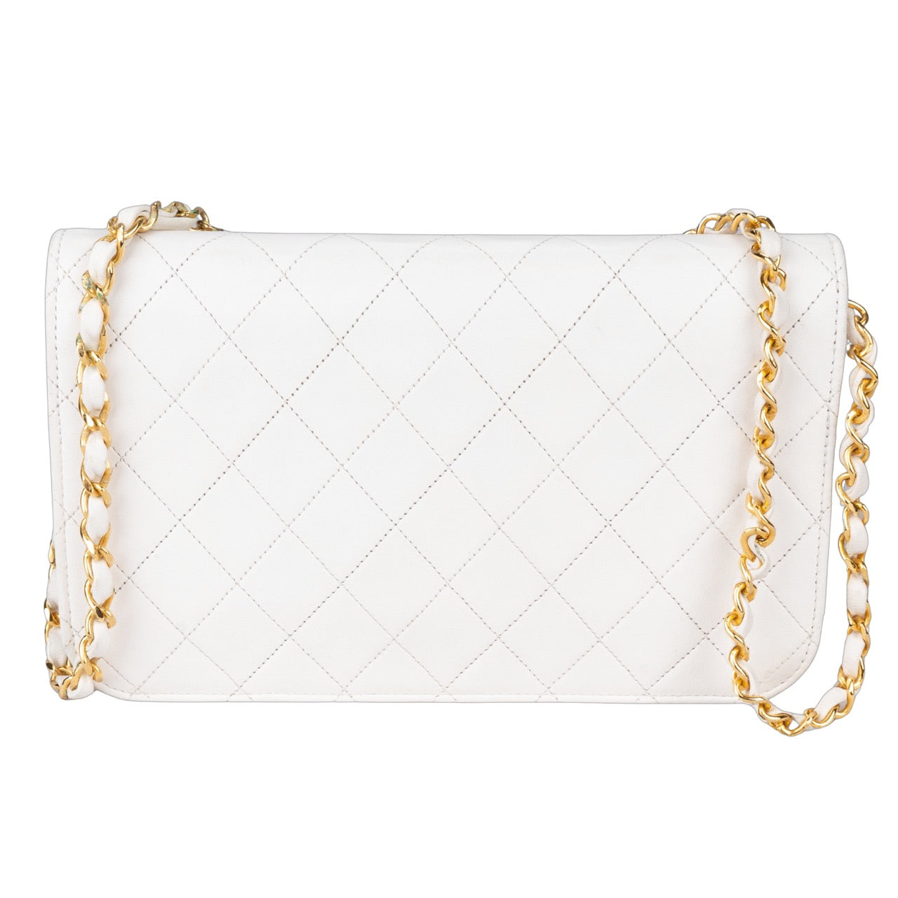 Chanel Quilted Lambskin 24K Gold Single Flap Bag