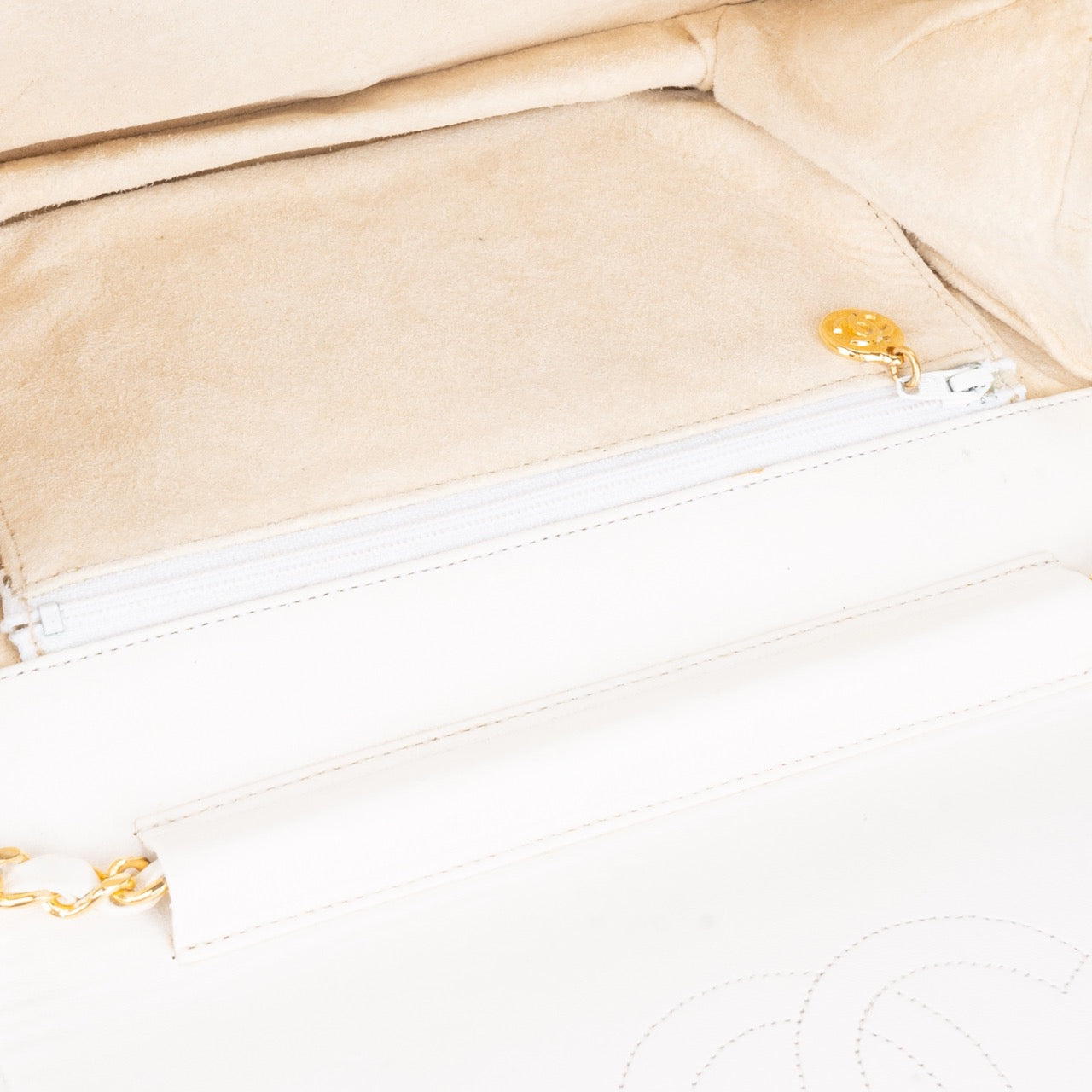 Chanel Quilted Lambskin 24K Gold Single Flap Bag