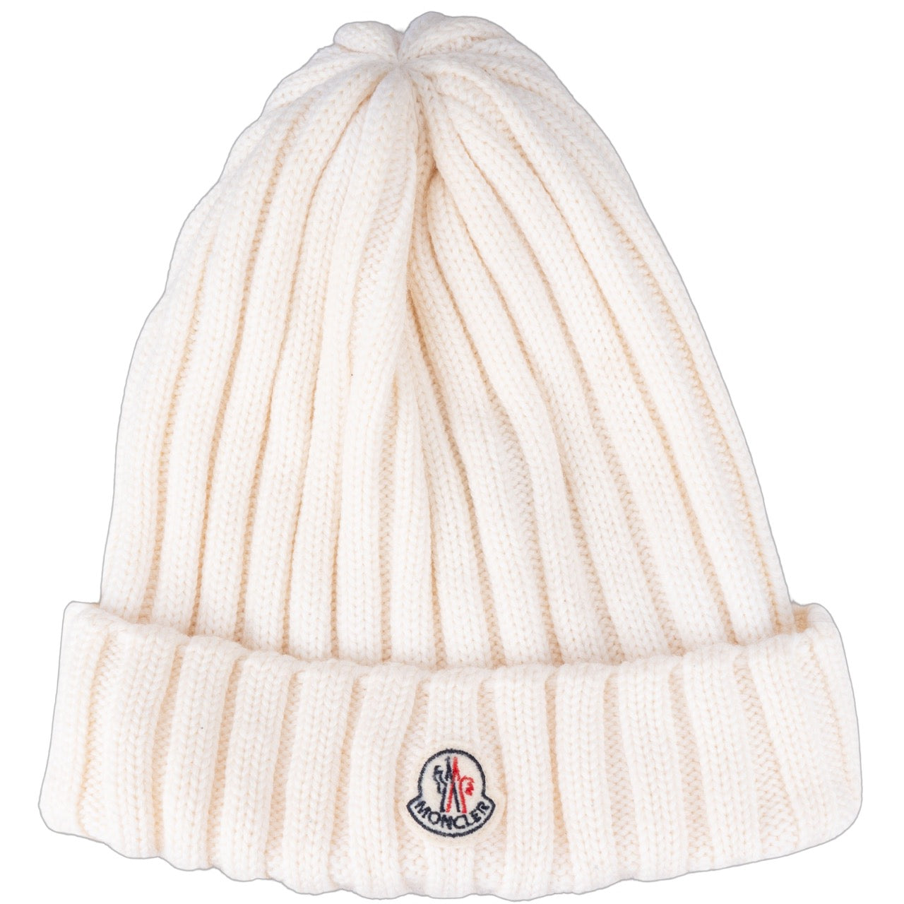 Moncler Wool Rib Knit Wool Hat Mens