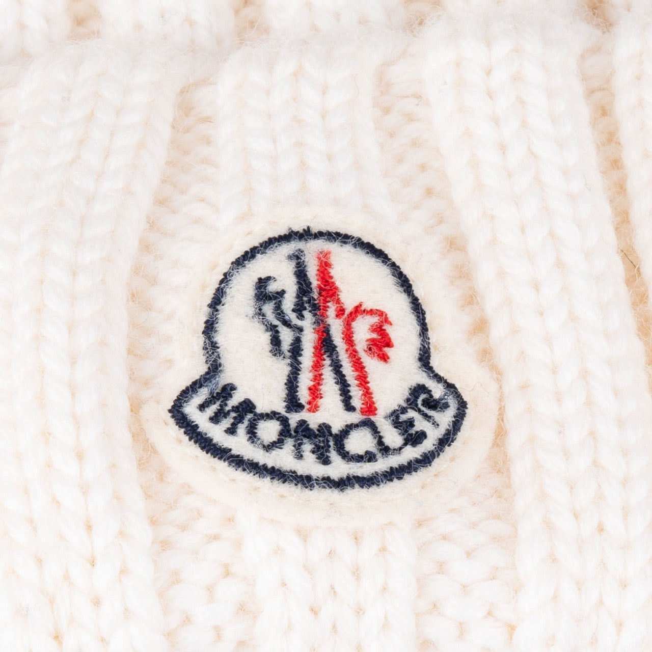Moncler Wool Rib Knit Wool Hat Mens