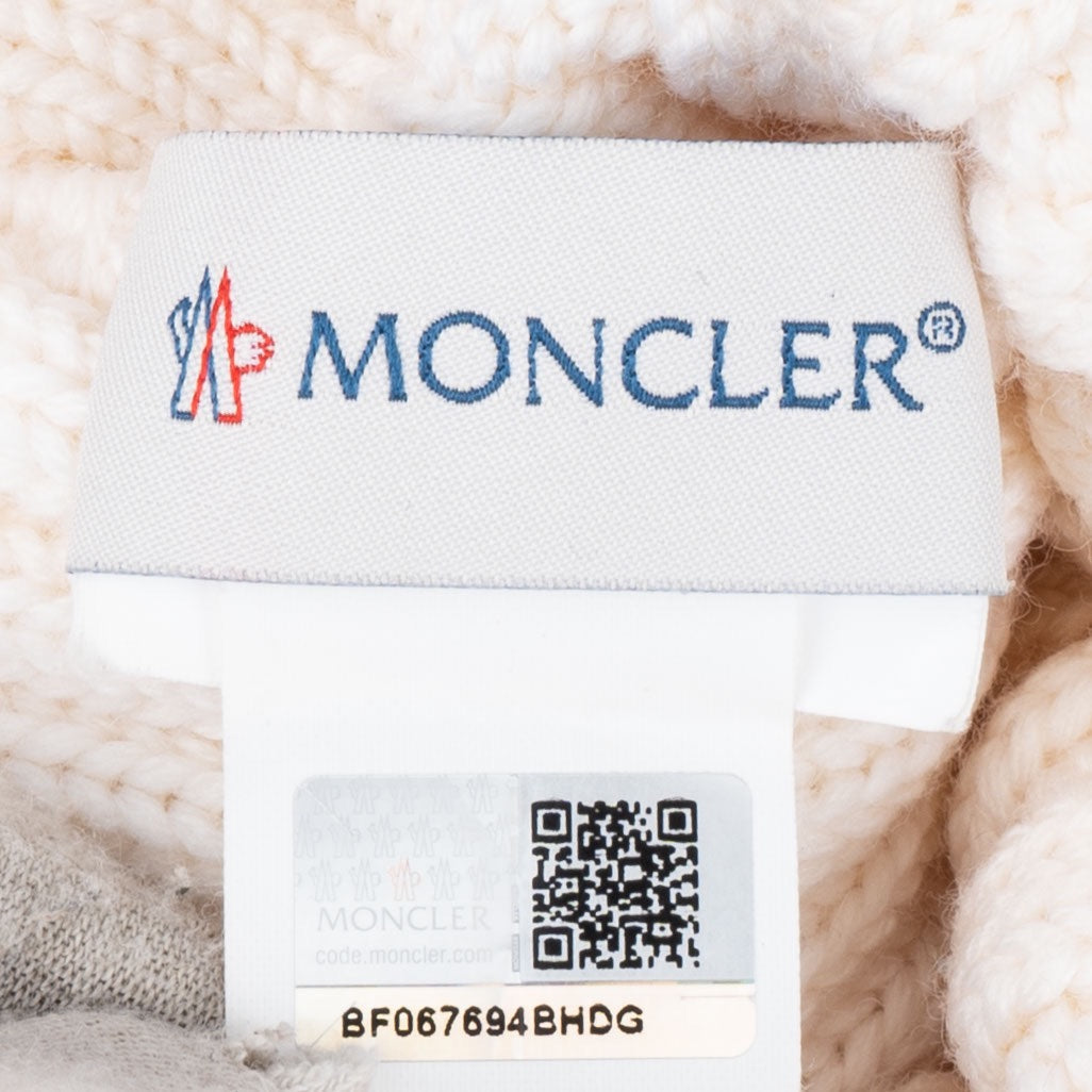 Moncler Wool Rib Knit Wool Hat Mens