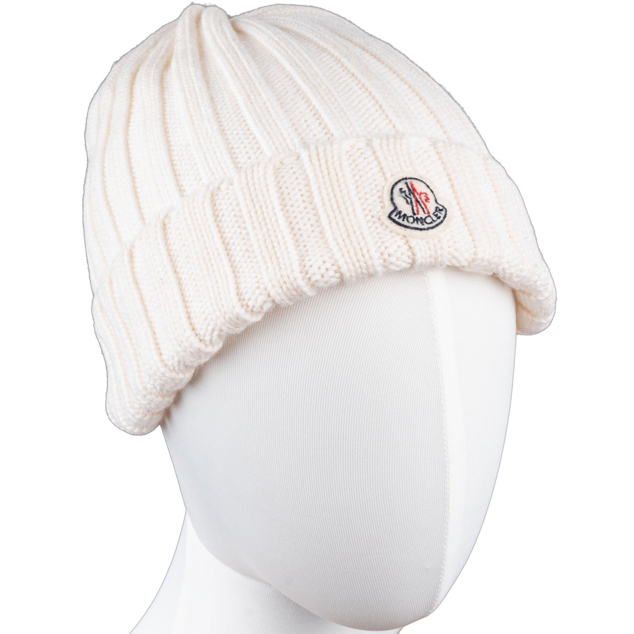 Moncler Wool Rib Knit Wool Hat Mens