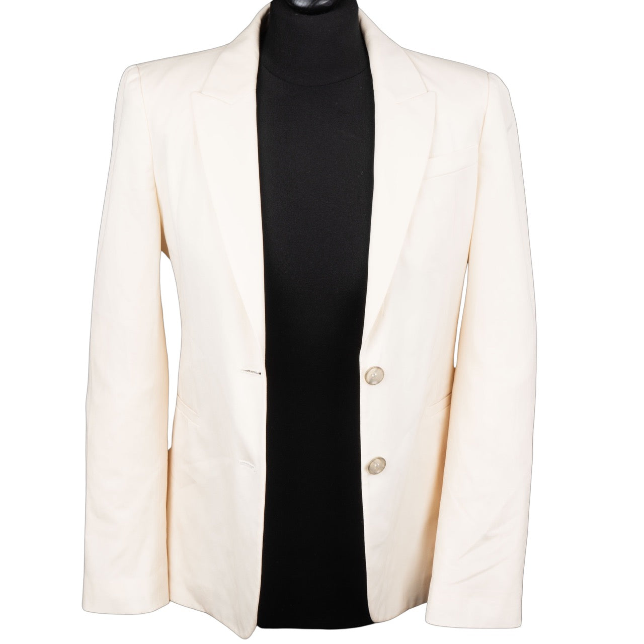 Gucci White Cotton Blazer (42)