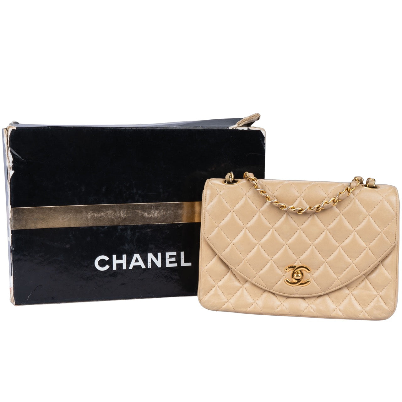 Chanel Quilted Lambskin 24K Gold Single Flap Crossbody Bag