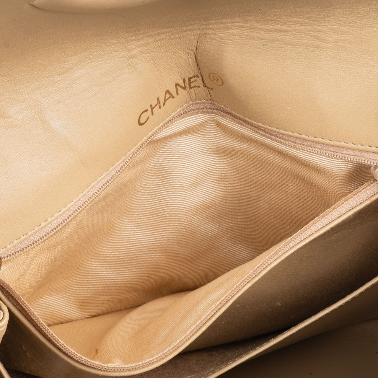 Chanel Quilted Lambskin 24K Gold Single Flap Crossbody Bag