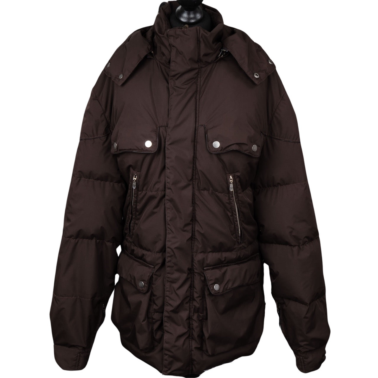 Belstaff Brown Down Jacket Parka (M)