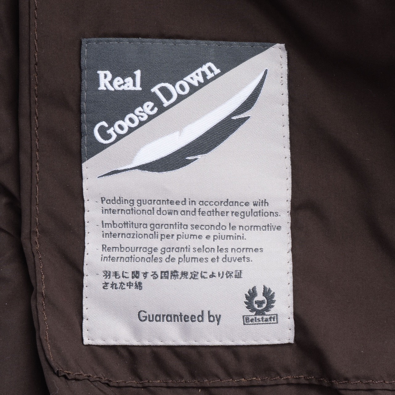 Belstaff Brown Down Jacket Parka (M)