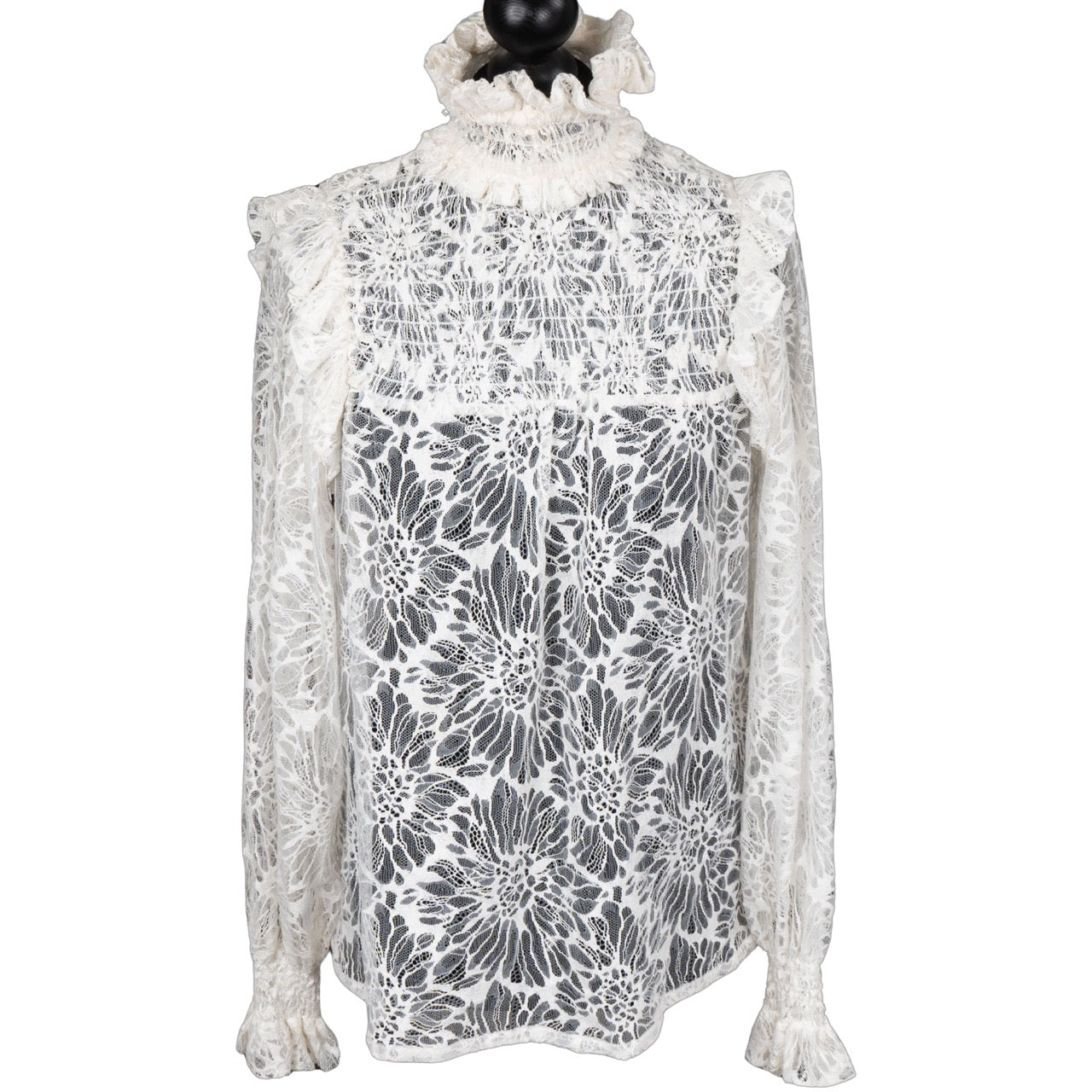 Saint Laurent Flower Catwalk Blouse (D36 / FR38)