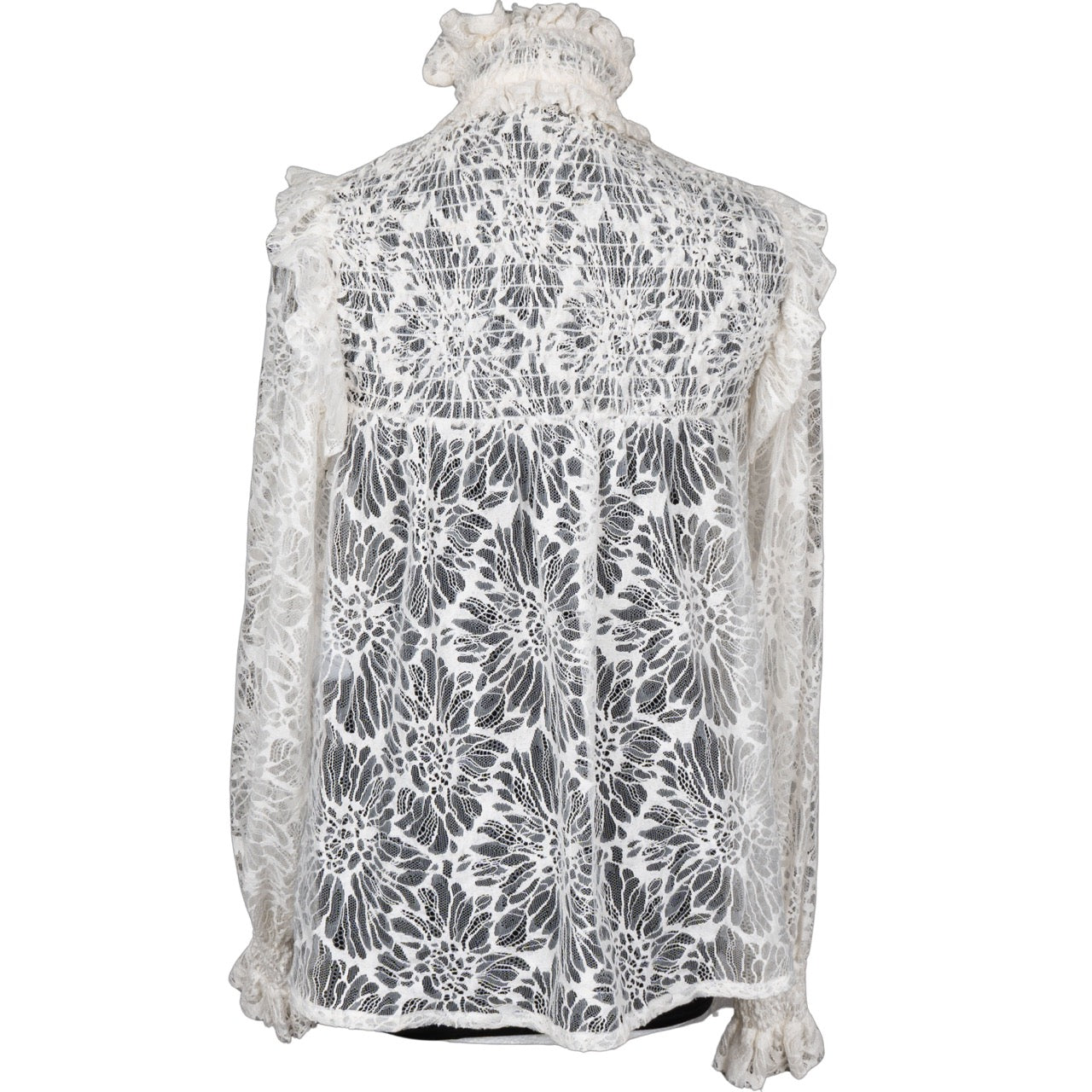 Saint Laurent Flower Catwalk Blouse (D36 / FR38)