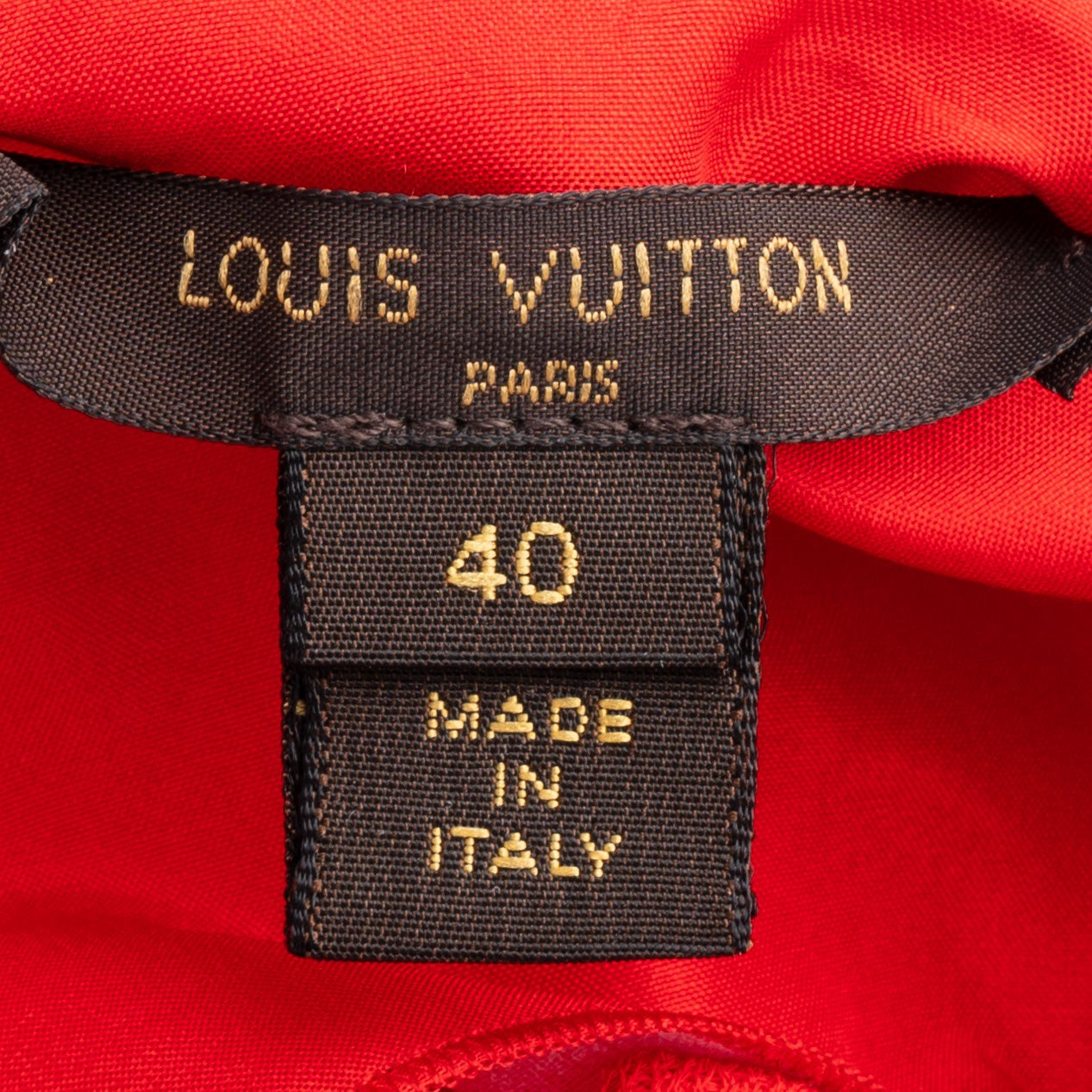 Louis Vuitton Red Monogram Viscose Dress (D38 / FR40)